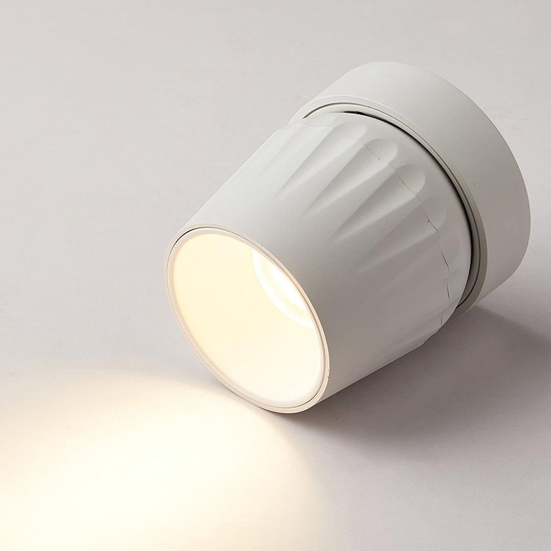 Solara Projecteur aluminium nervuré rotatif minimaliste - Neutralighting