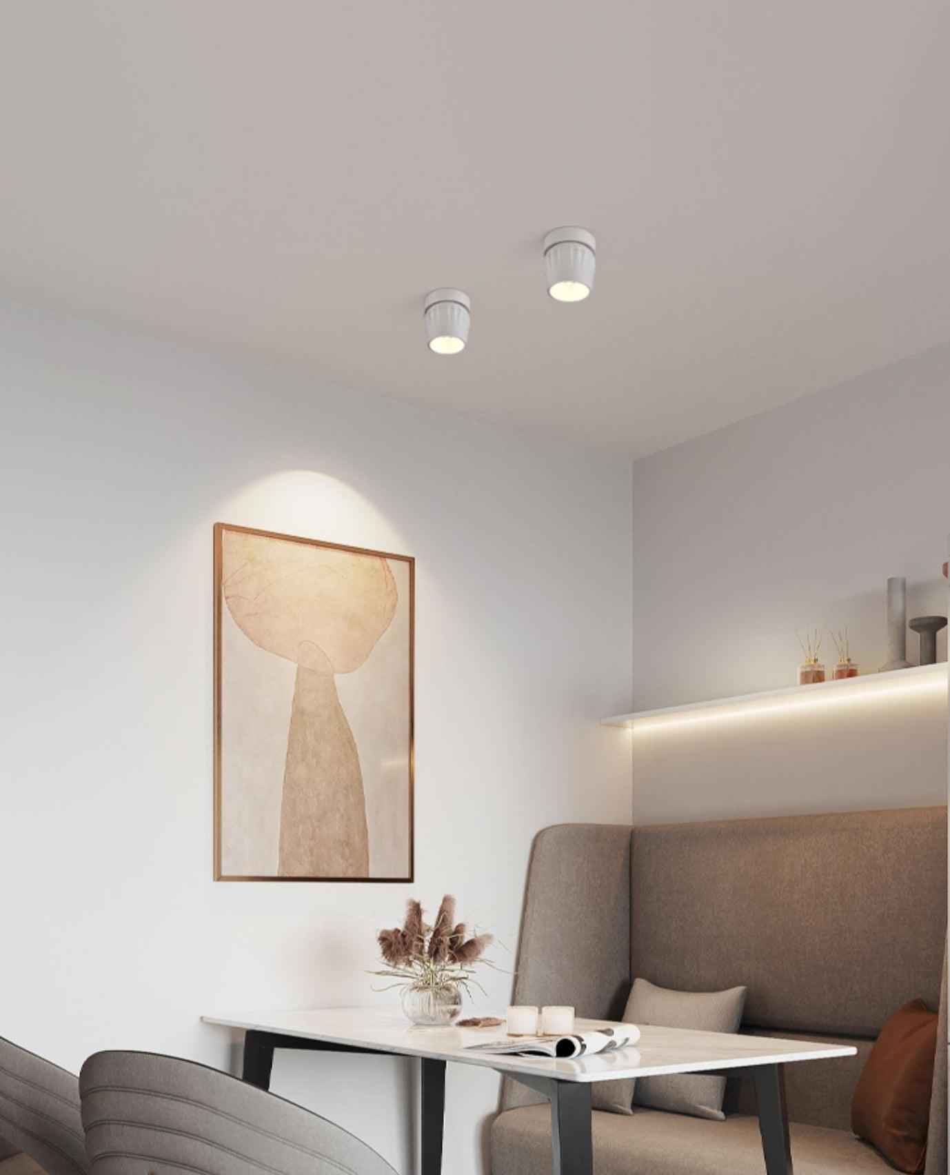 Solara Métal 10cm Blanc LED 12W