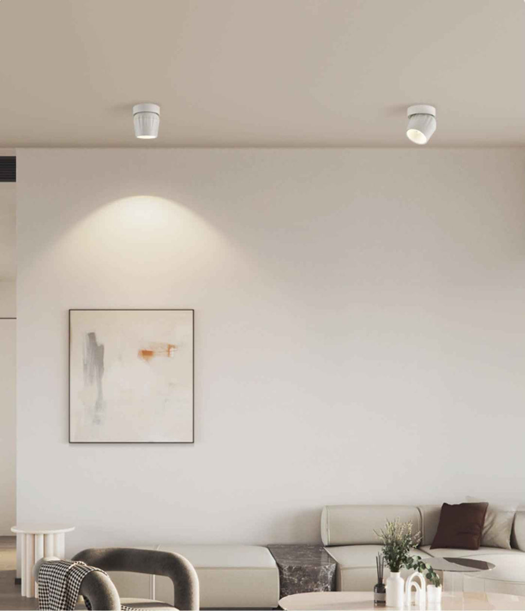 Solara Métal 10cm Blanc LED 12W