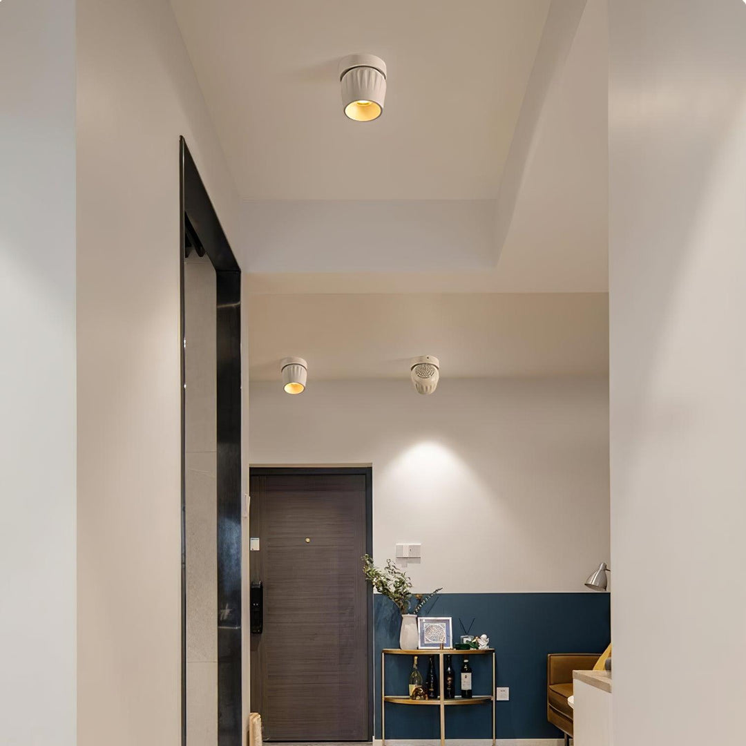 Solara Projecteur aluminium nervuré rotatif minimaliste - Neutralighting