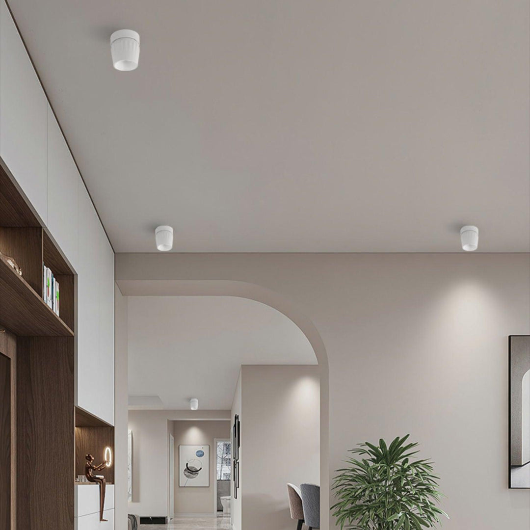 Solara Projecteur aluminium nervuré rotatif minimaliste - Neutralighting