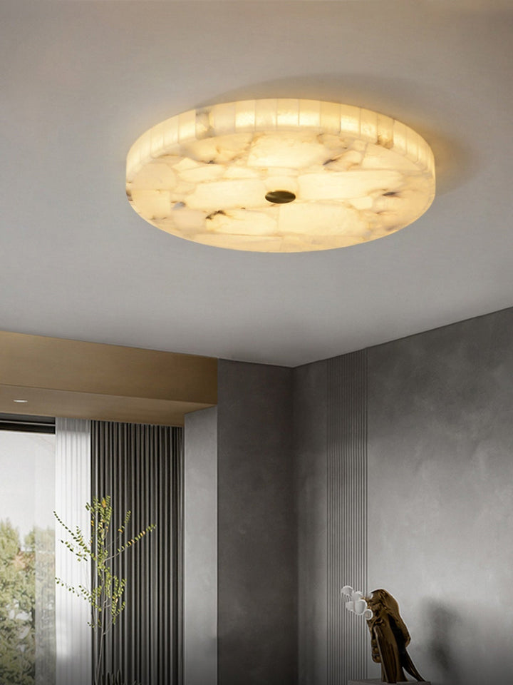 Vosilis Lampe de Plafond Ronde en Albâtre Moderne Minimaliste - Neutralighting