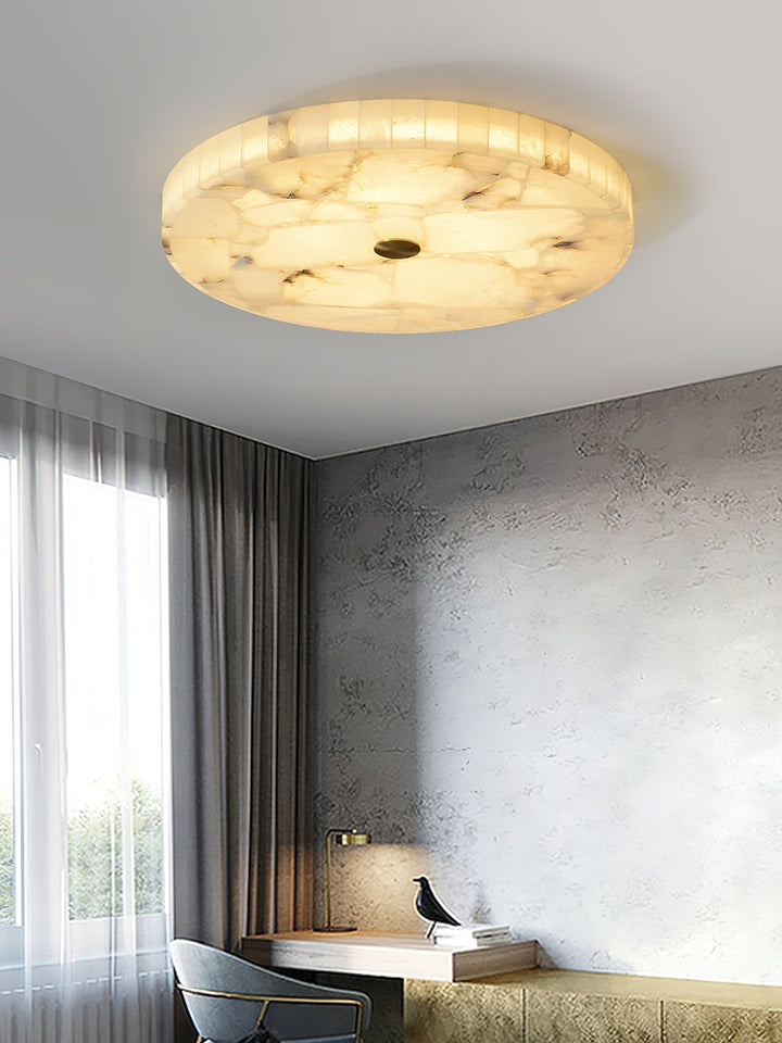 Vosilis Lampe de Plafond Ronde en Albâtre Moderne Minimaliste - Neutralighting