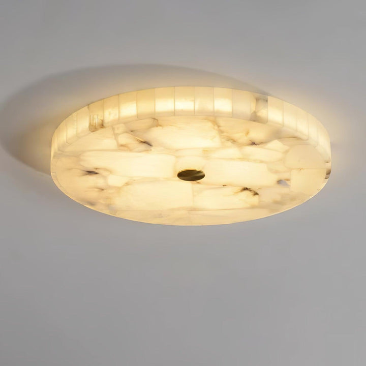 Ciphayra Lumière Plafonnière Ronde Minimaliste en Albâtre - Neutralighting