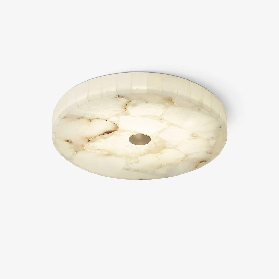 Ciphayra Lumière Plafonnière Ronde Minimaliste en Albâtre - Neutralighting
