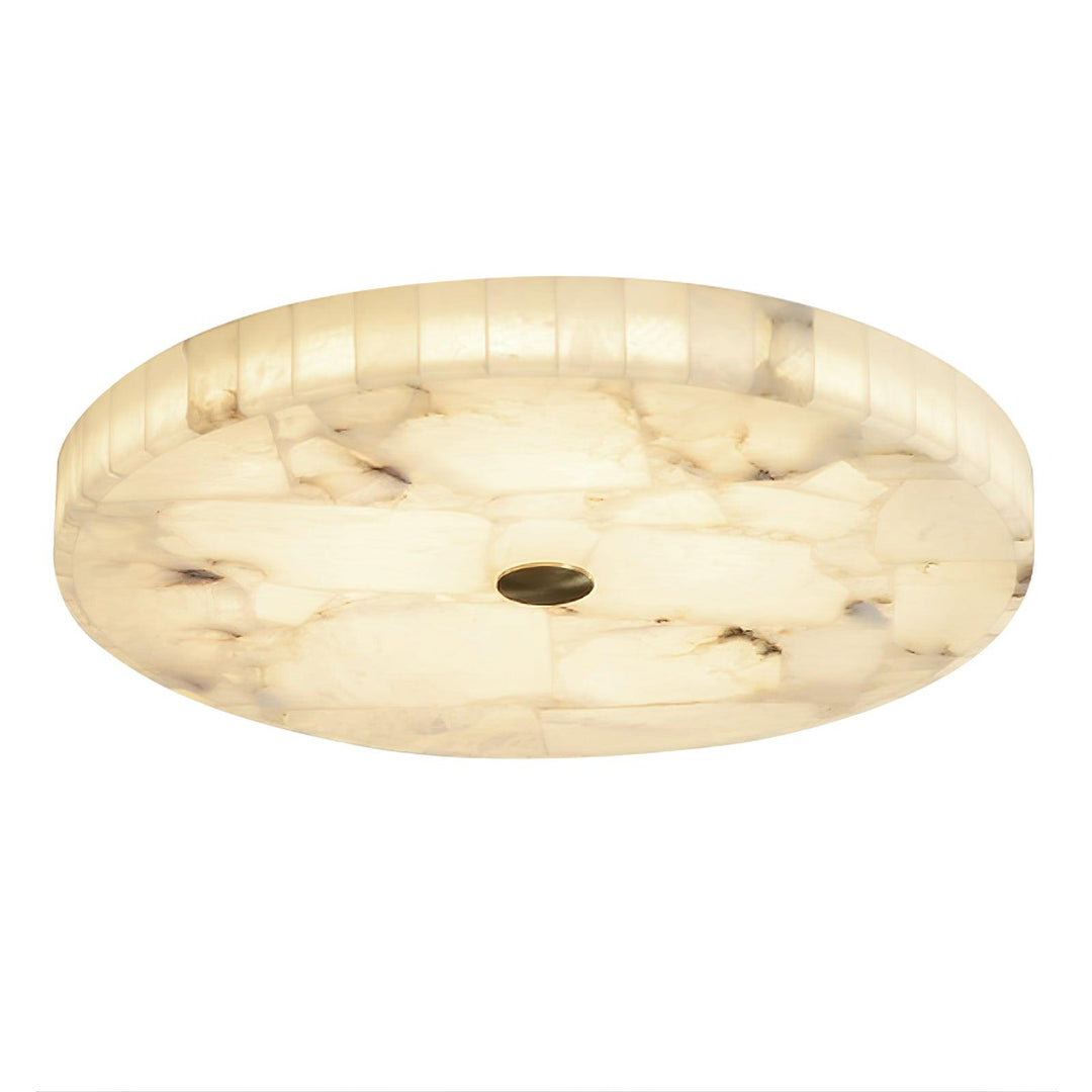 Ciphayra Lumière Plafonnière Ronde Minimaliste en Albâtre - Neutralighting