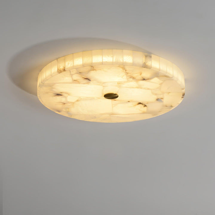 Ciphayra Lumière Plafonnière Ronde Minimaliste en Albâtre - Neutralighting