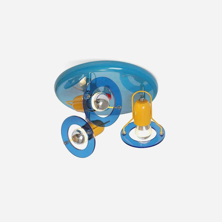 Plafonnier Batya Métal 35cm Bleu LED 40W