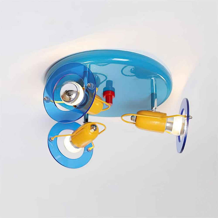 Plafonnier Batya Métal 35cm Bleu LED 40W