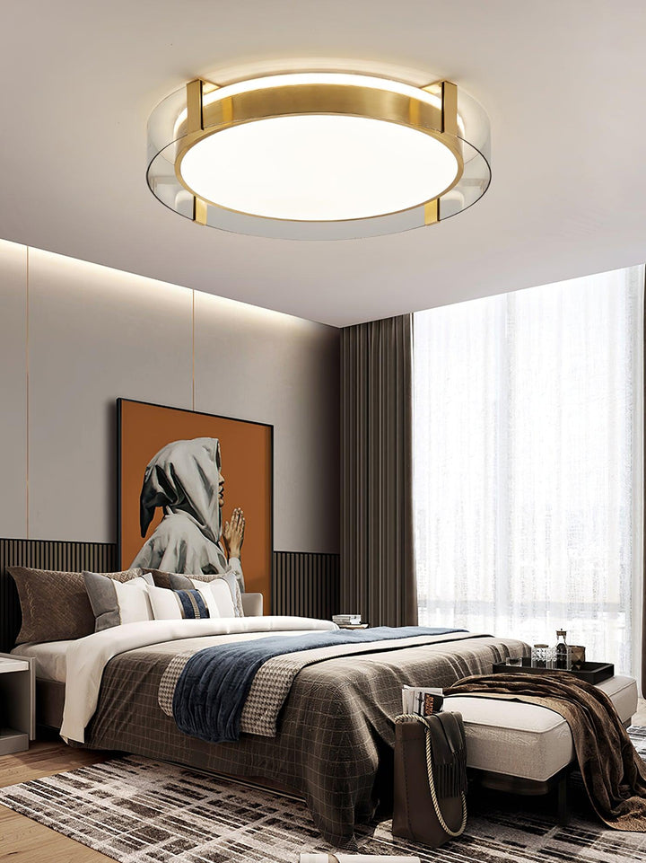 Erliris Plafonnier Rond Métal Moderne - Neutralighting