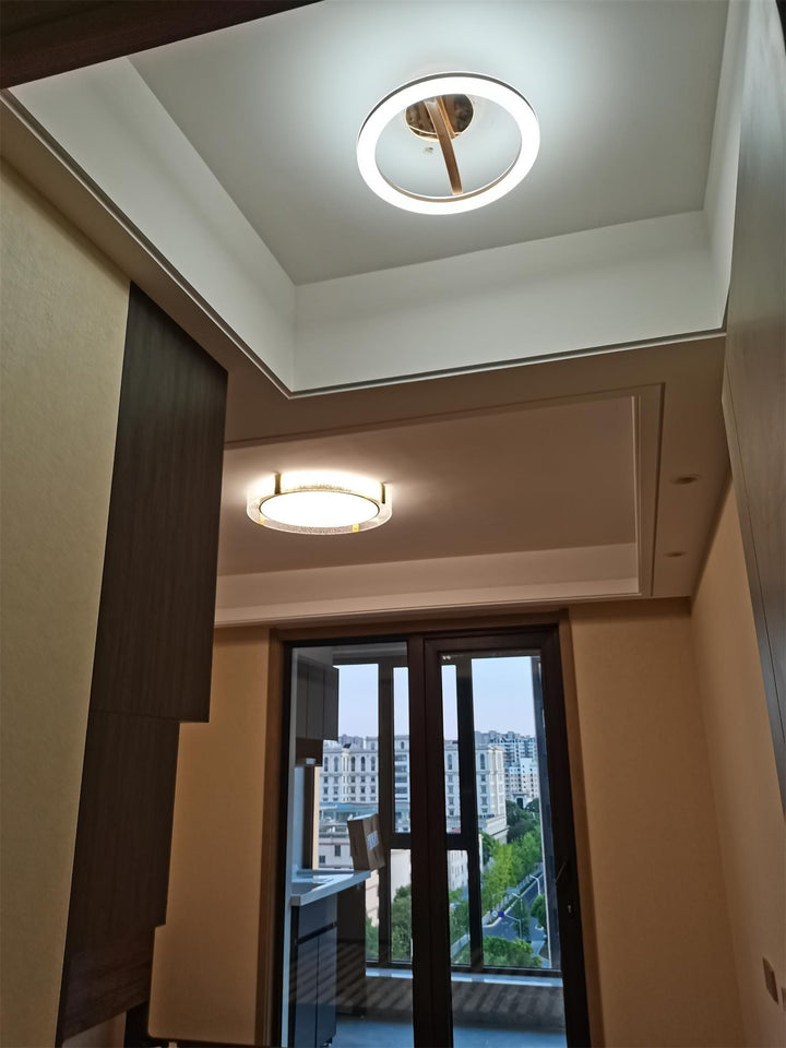 Erliris Plafonnier Rond Métal Moderne - Neutralighting
