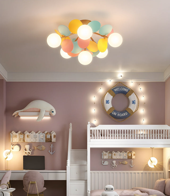 Solara Plafonnier Rond Macaron aux Couleurs Pastel - Neutralighting