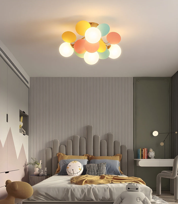 Solara Plafonnier Rond Macaron aux Couleurs Pastel - Neutralighting