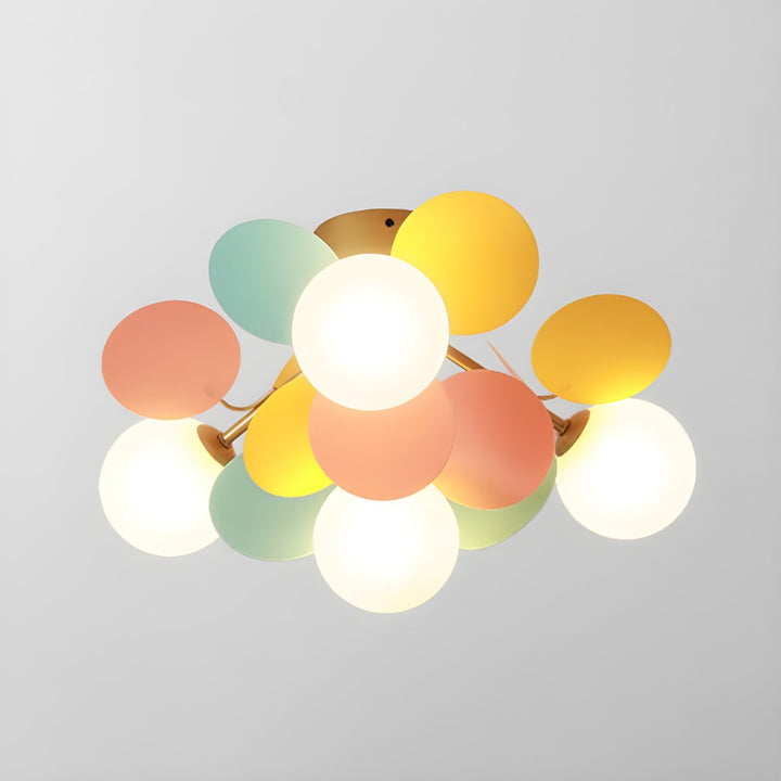 Solara Plafonnier Rond Macaron aux Couleurs Pastel - Neutralighting
