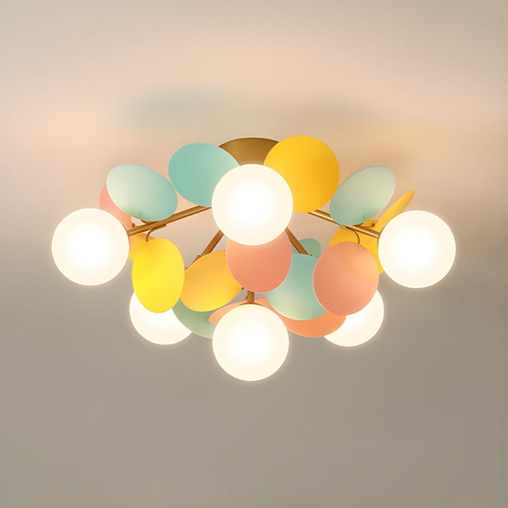 Solara Plafonnier Rond Macaron aux Couleurs Pastel - Neutralighting