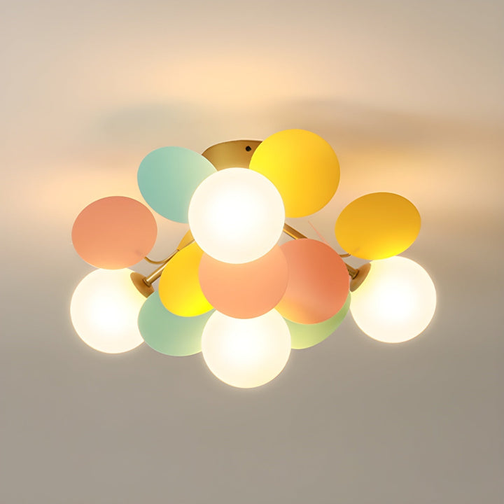 Solara Plafonnier Rond Macaron aux Couleurs Pastel - Neutralighting