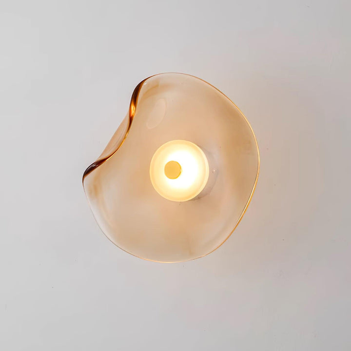 Lunara Plafonnier Élégant Verre Ambre - Neutralighting