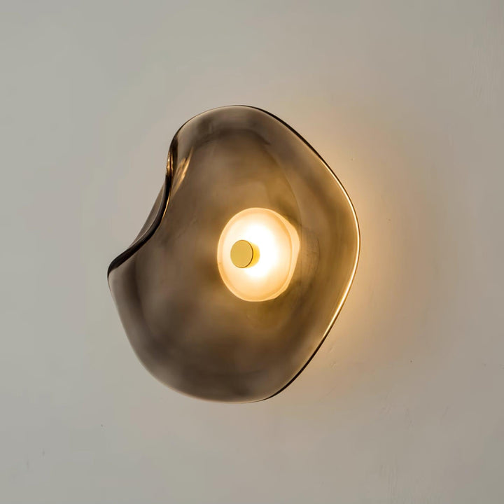 Lunara Plafonnier Élégant Verre Ambre - Neutralighting