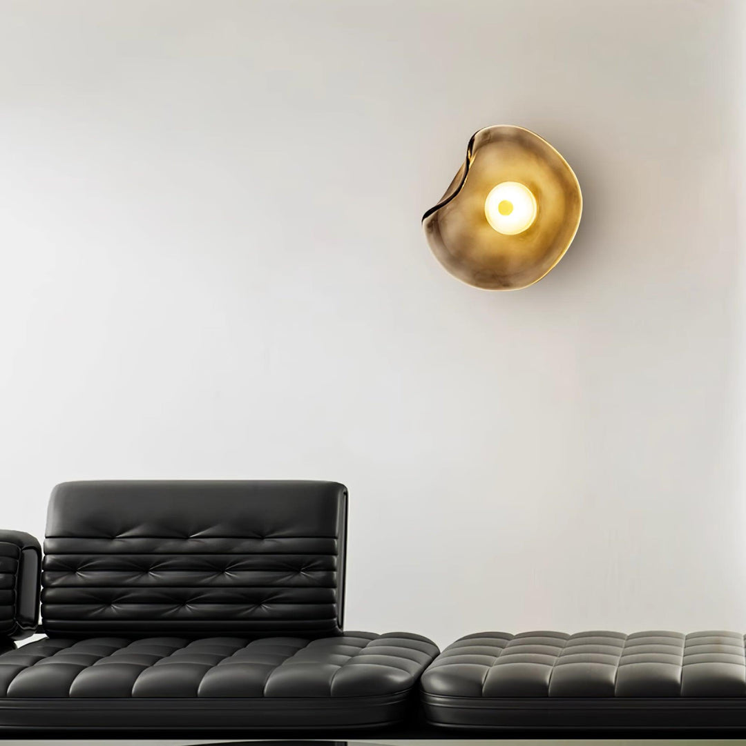 Lunara Plafonnier Élégant Verre Ambre - Neutralighting