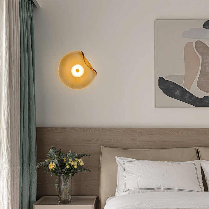 Lunara Plafonnier Élégant Verre Ambre - Neutralighting