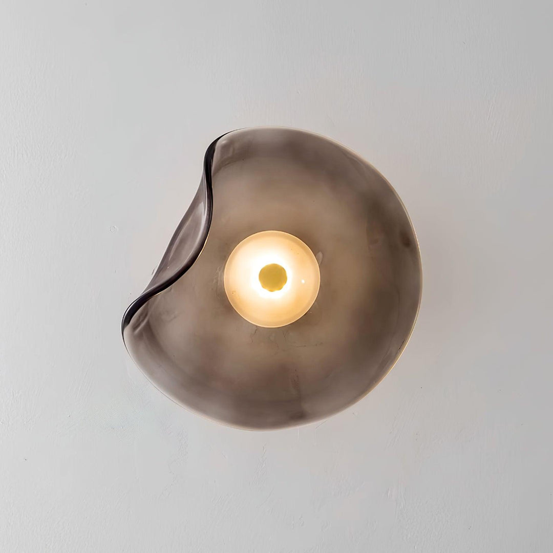 Lunara Plafonnier Élégant Verre Ambre - Neutralighting