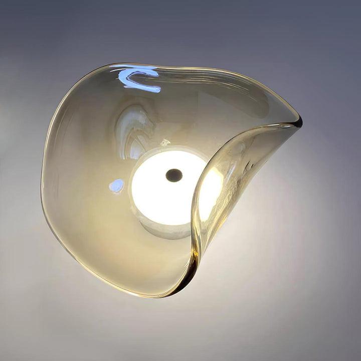 Lunara Plafonnier Élégant Verre Ambre - Neutralighting