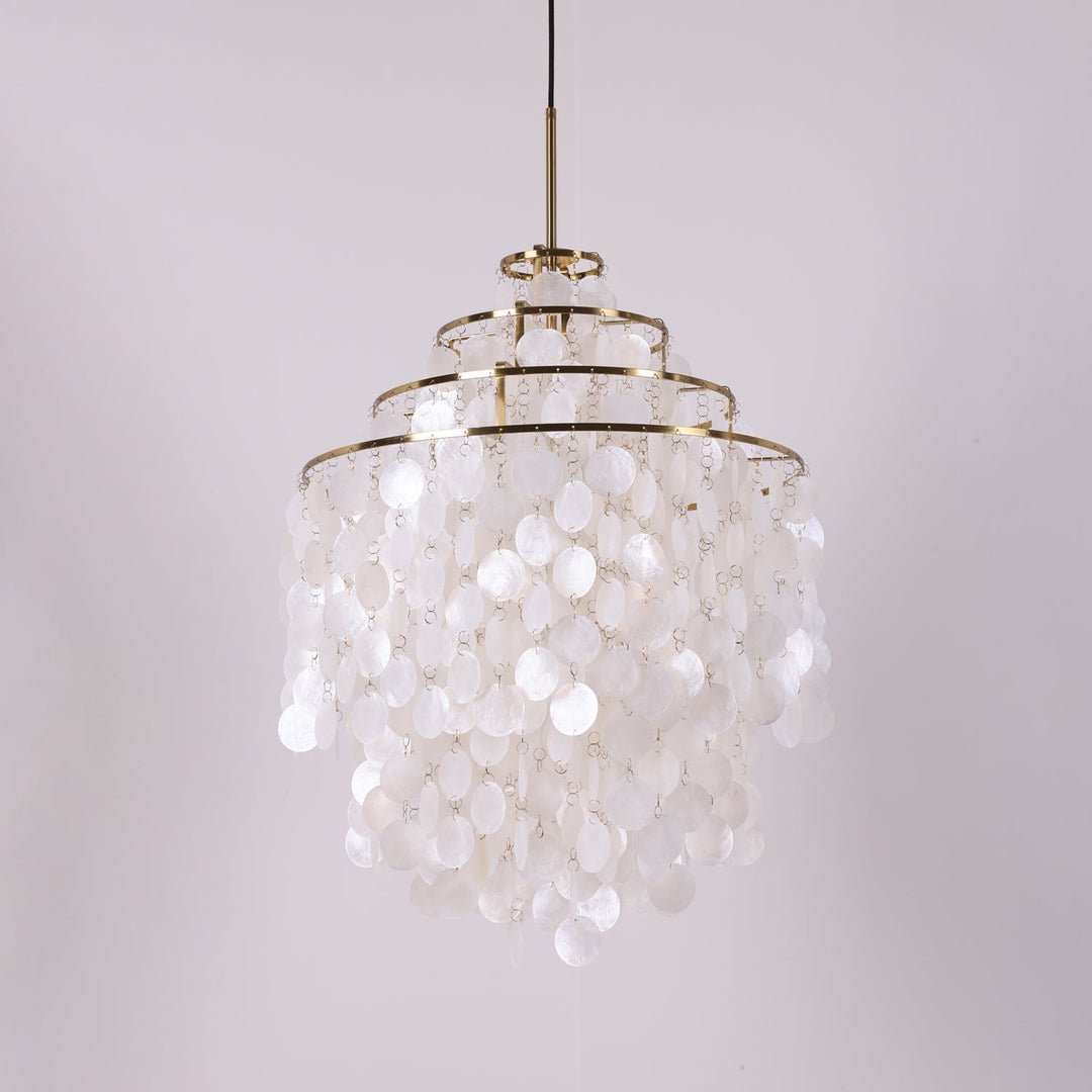 Lustra Suspension Lampe Anneau Rond en Coquillage - Neutralighting