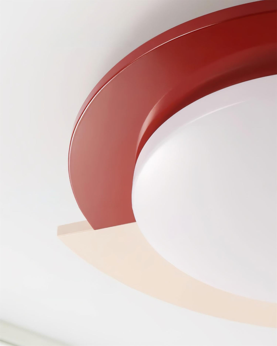 Toina Lumière de Plafond Bicolore Rouge Ivoire Minimaliste - Neutralighting