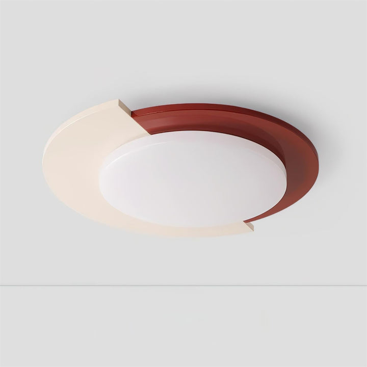 Toina Lumière de Plafond Bicolore Rouge Ivoire Minimaliste - Neutralighting