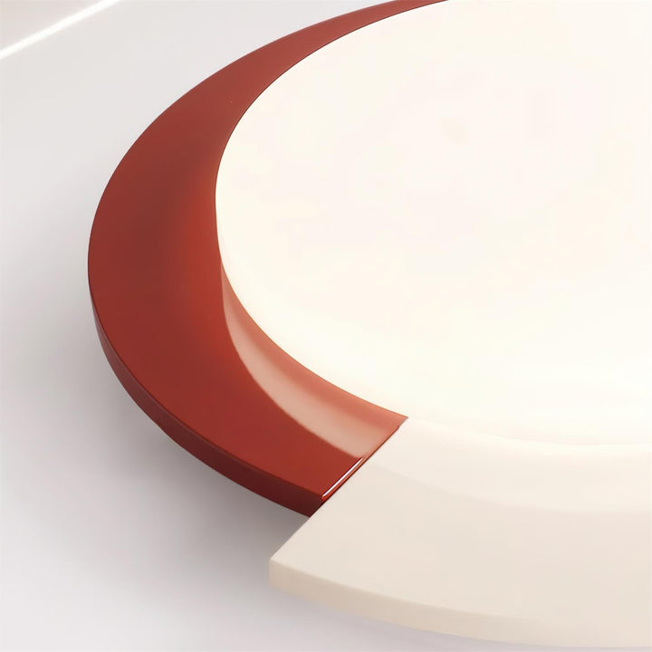 Toina Lumière de Plafond Bicolore Rouge Ivoire Minimaliste - Neutralighting