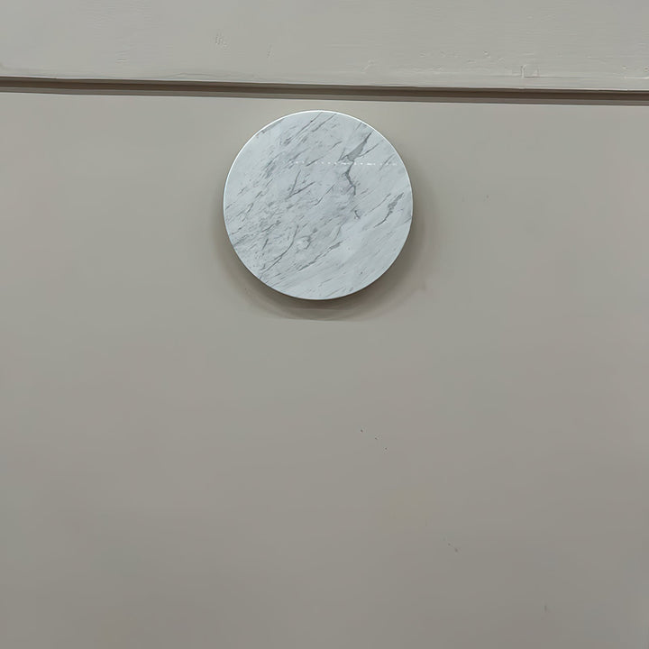 Vasilora Applique Murale Ronde en Marbre Blanc Moderne Minimaliste - Neutralighting