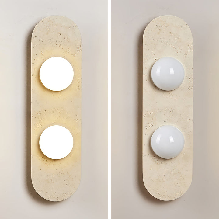 Zasoliel Applique Murale Minimaliste en Travertin - Neutralighting