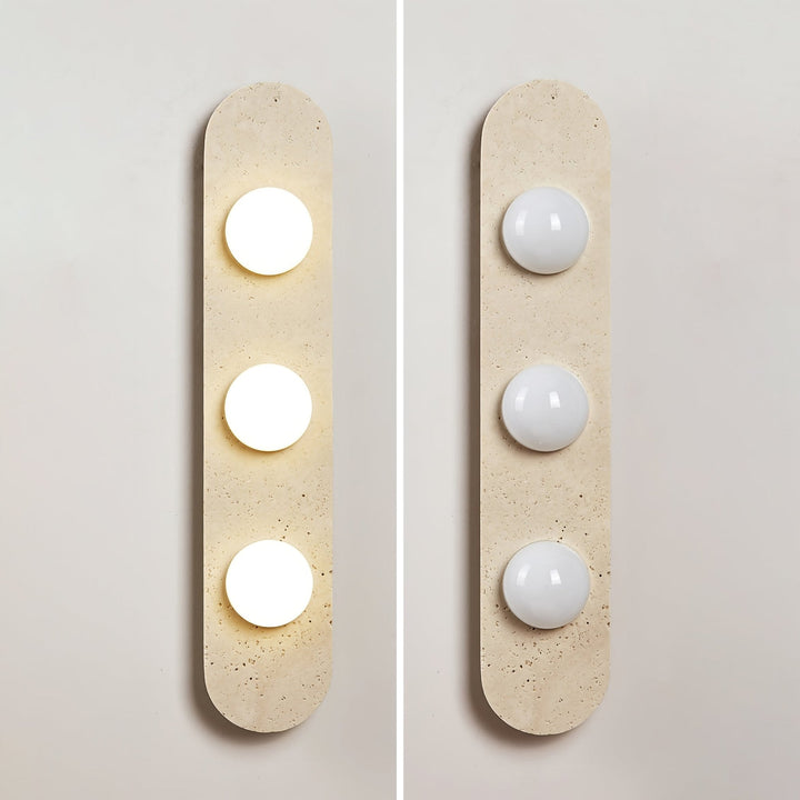 Zasoliel Applique Murale Minimaliste en Travertin - Neutralighting