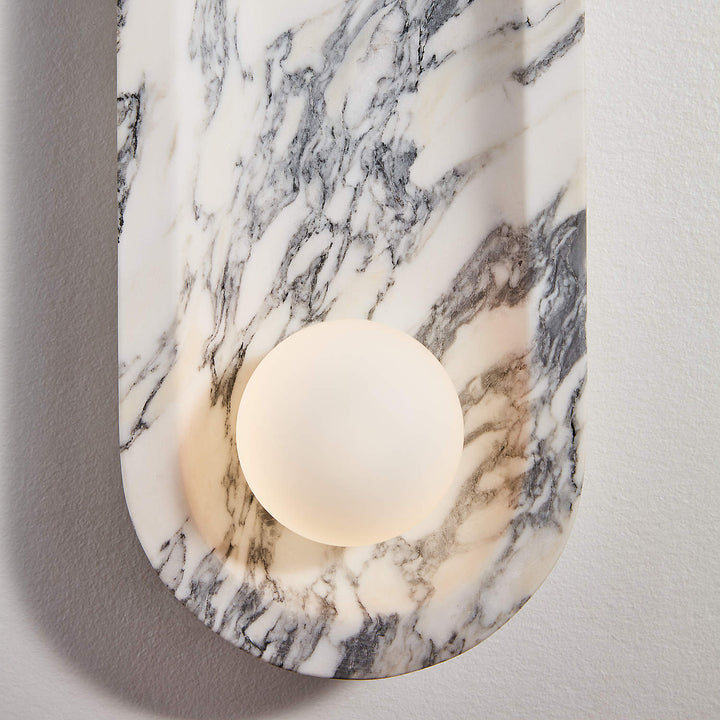 Alsolarae Applique Murale en Marbre et Verre Moderne Minimaliste - Neutralighting