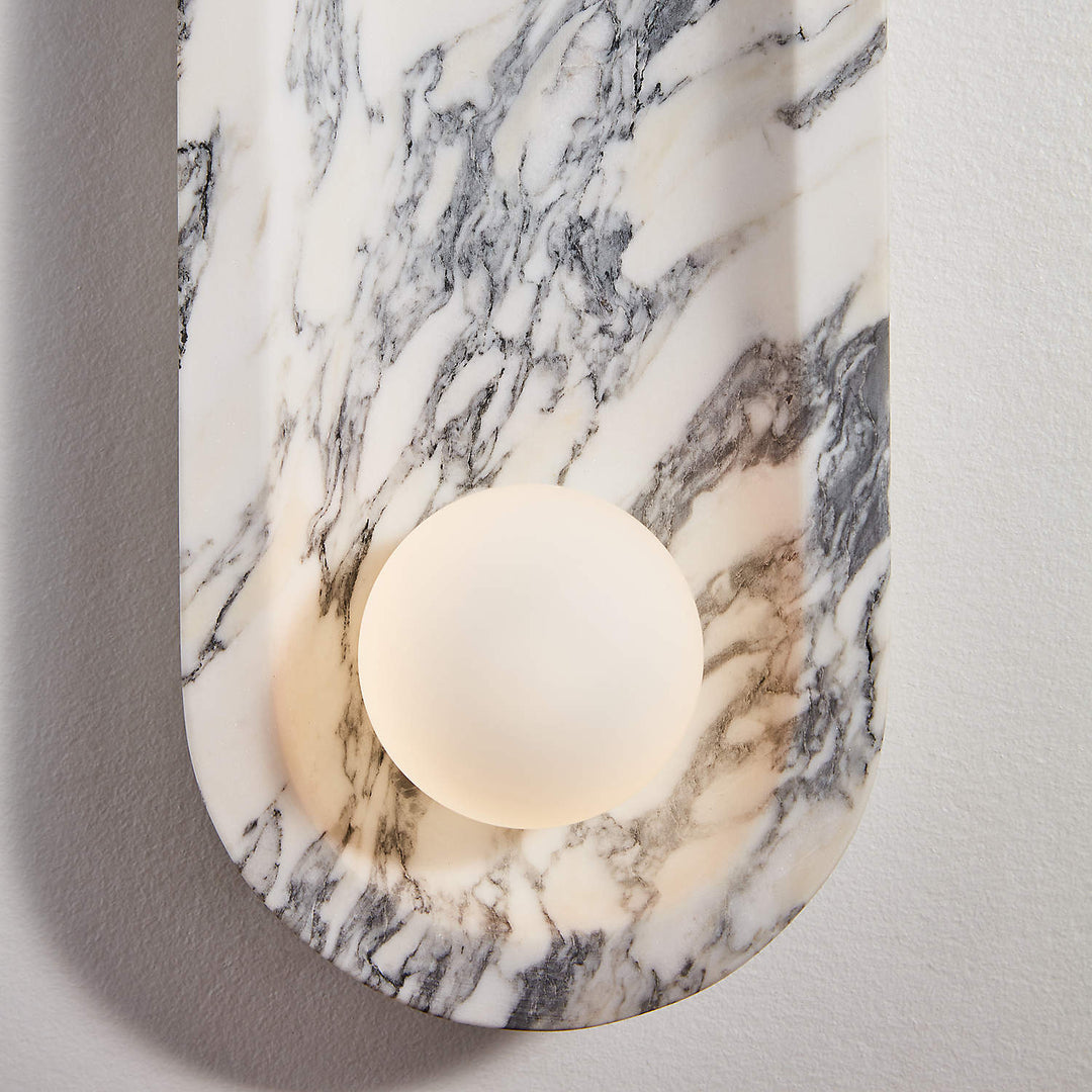 Alsolarae Applique Murale en Marbre et Verre Moderne Minimaliste - Neutralighting
