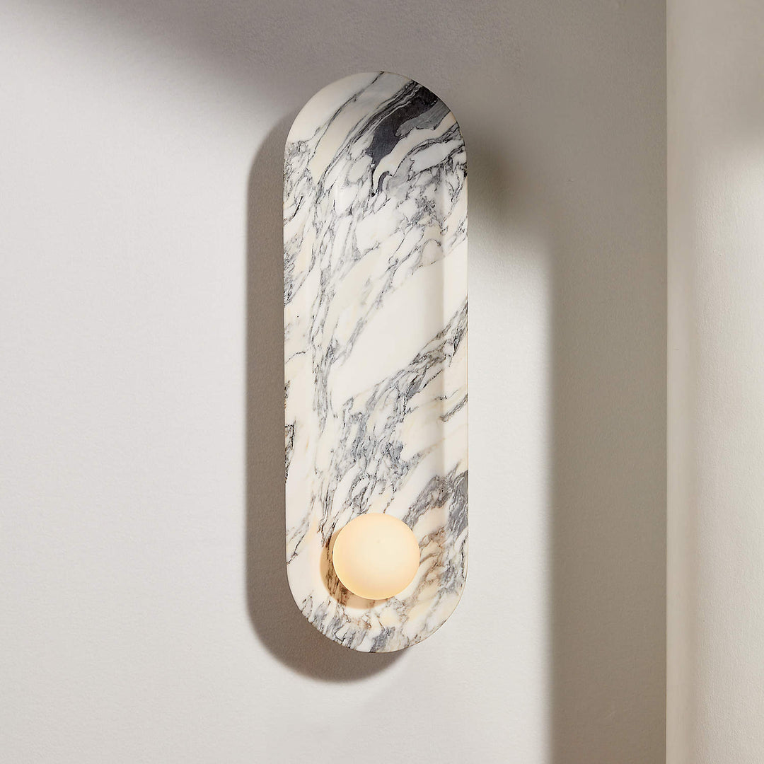 Alsolarae Applique Murale en Marbre et Verre Moderne Minimaliste - Neutralighting