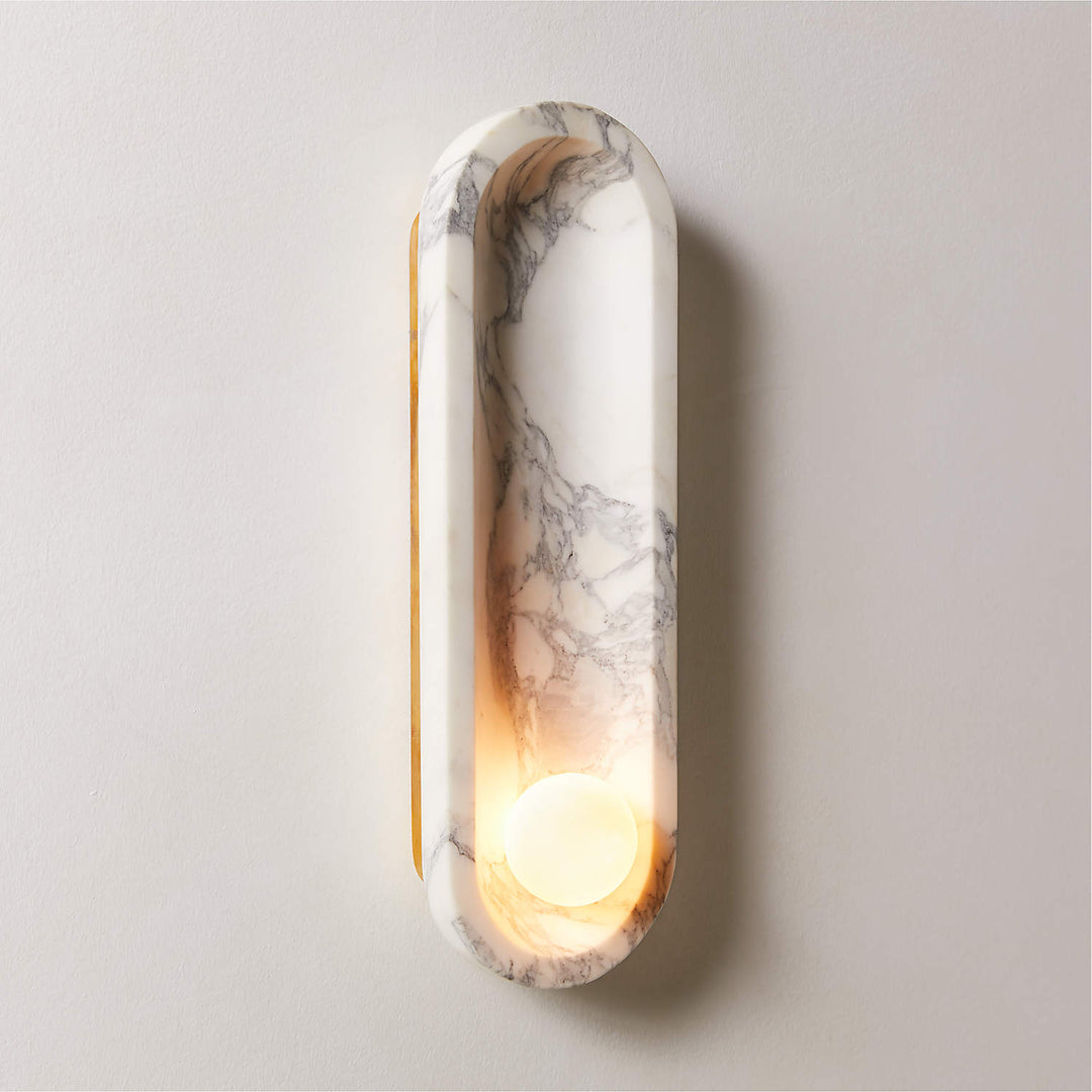 Alsolarae Applique Murale en Marbre et Verre Moderne Minimaliste - Neutralighting