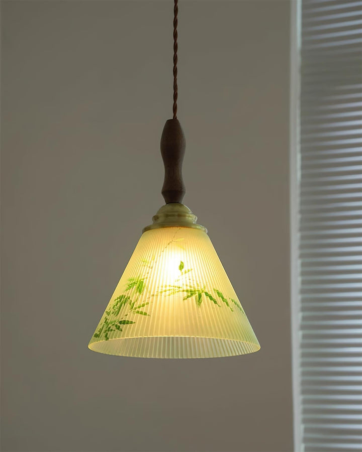 Royale Suspension Conique Botanique Verre - Neutralighting