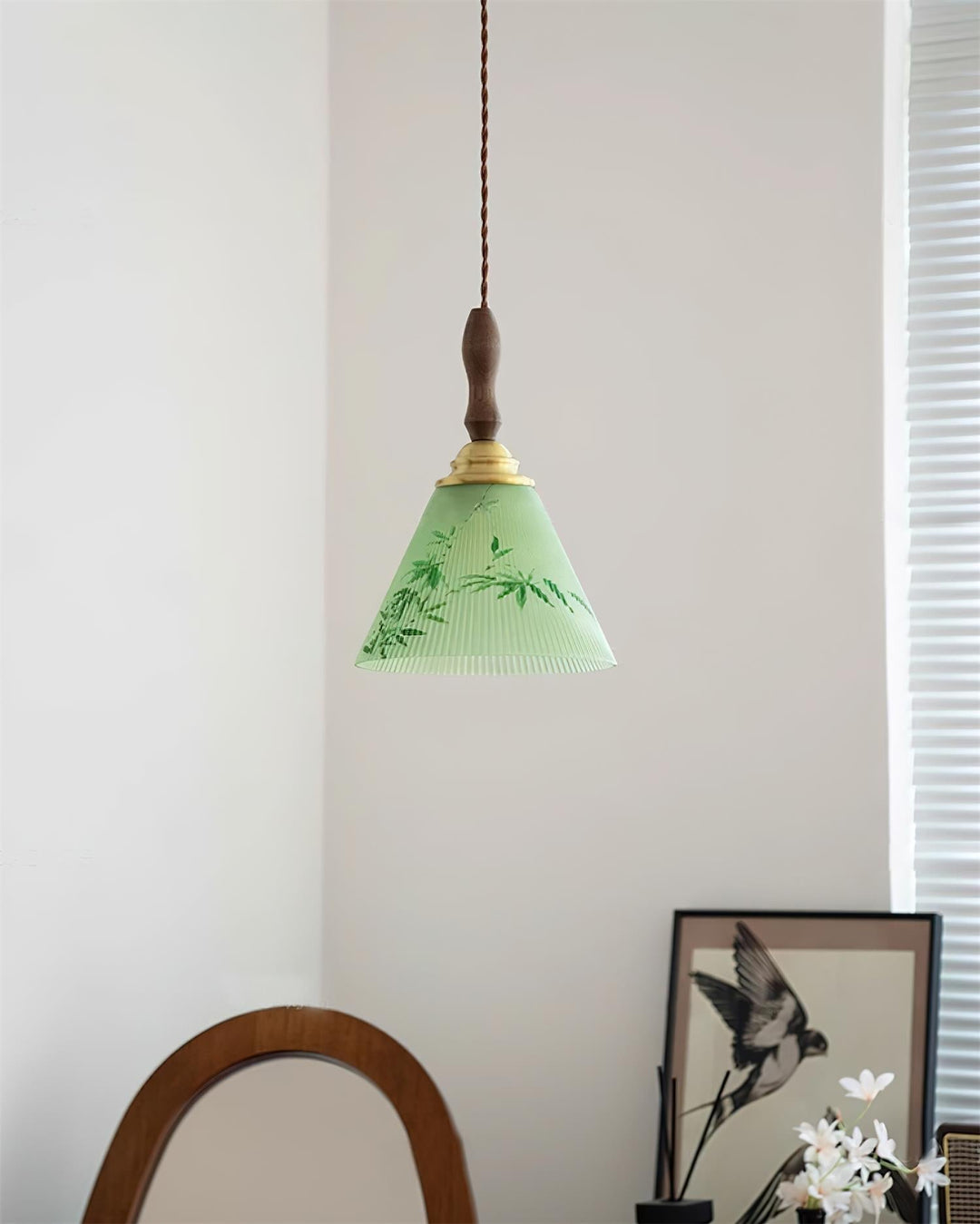 Royale Suspension Conique Botanique Verre - Neutralighting