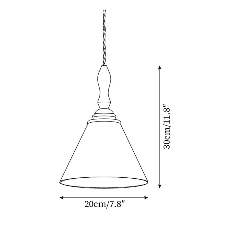 Royale Suspension Conique Botanique Verre - Neutralighting