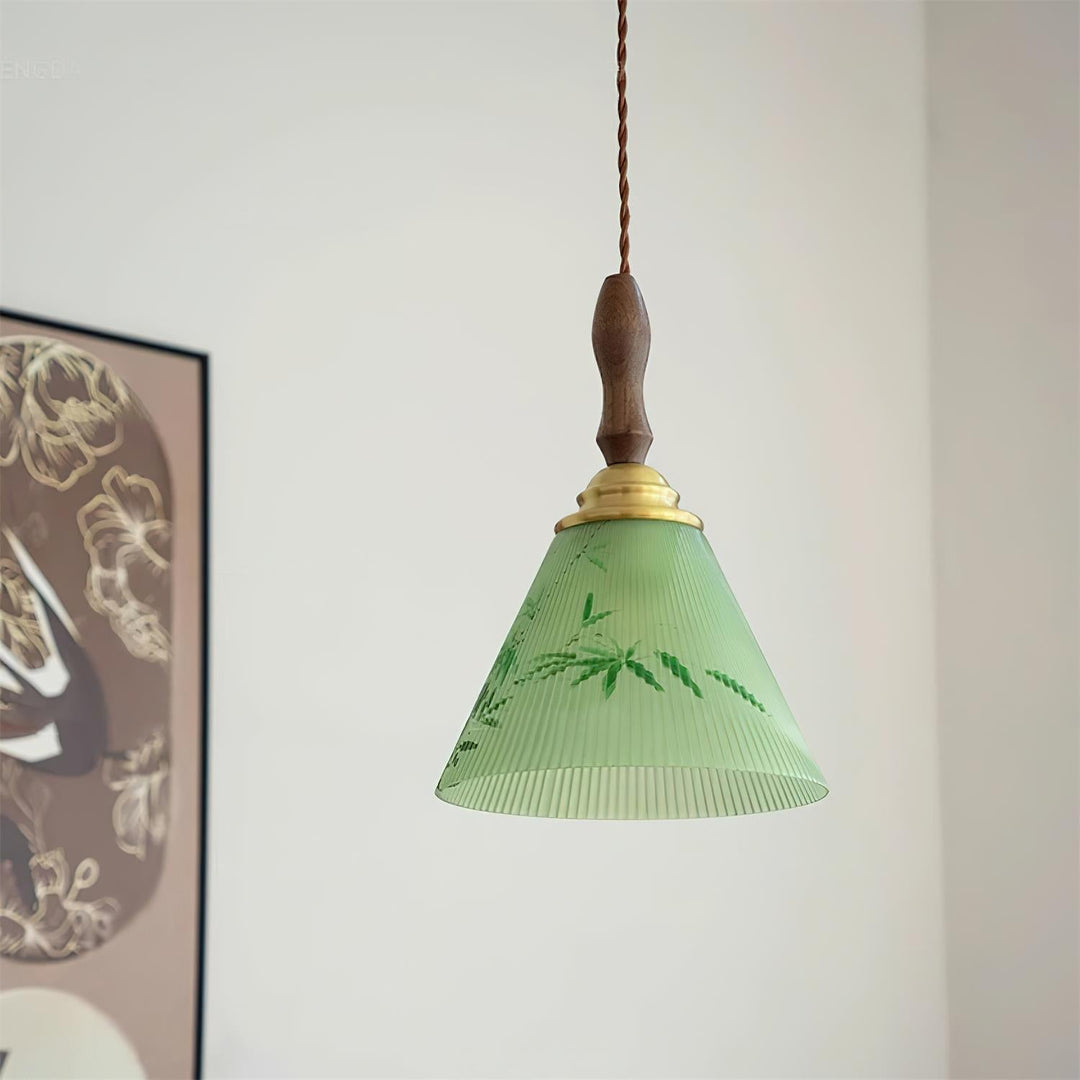 Royale Suspension Conique Botanique Verre - Neutralighting
