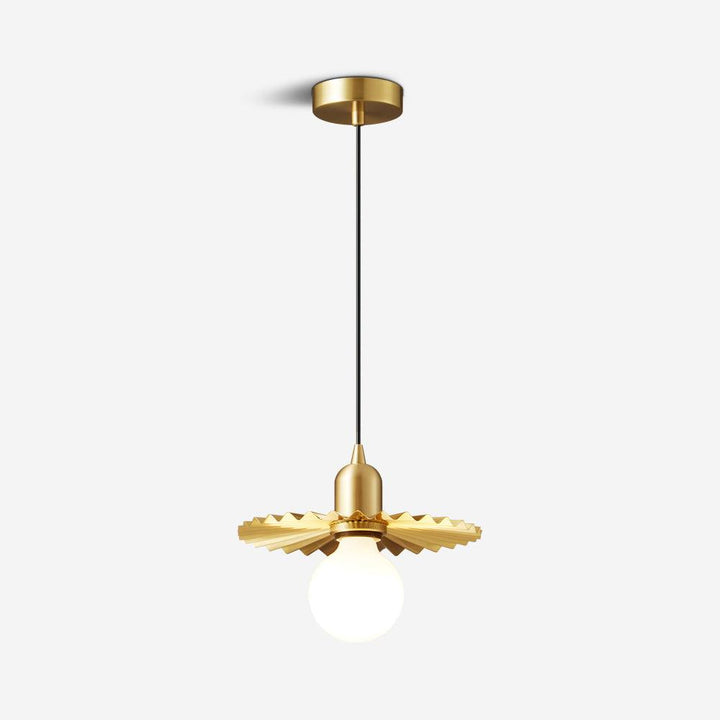 Rozeta Suspension en Laiton Plissé Moderne - Neutralighting