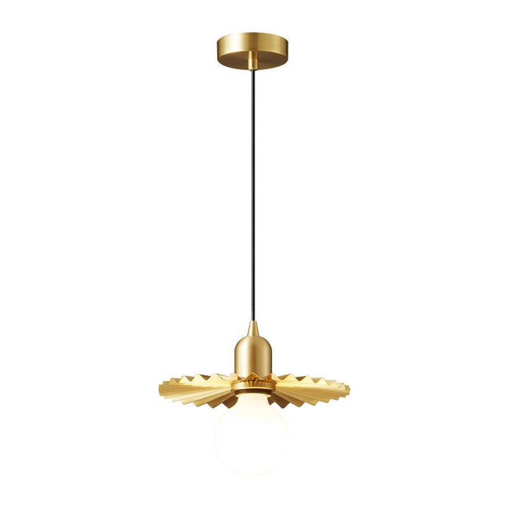 Rozeta Suspension en Laiton Plissé Moderne - Neutralighting