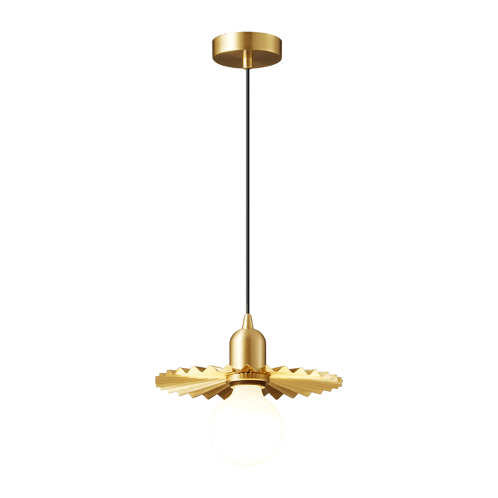 Rozeta Suspension en Laiton Plissé Moderne - Neutralighting