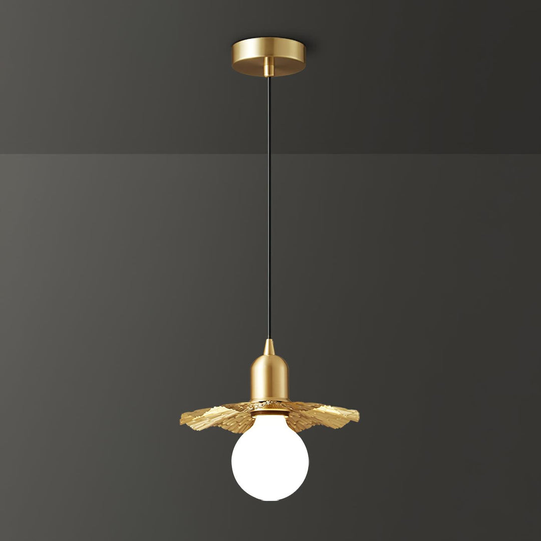 Rozeta Suspension en Laiton Plissé Moderne - Neutralighting