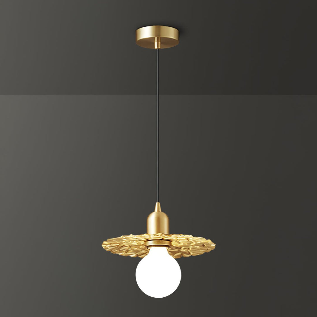 Rozeta Suspension en Laiton Plissé Moderne - Neutralighting