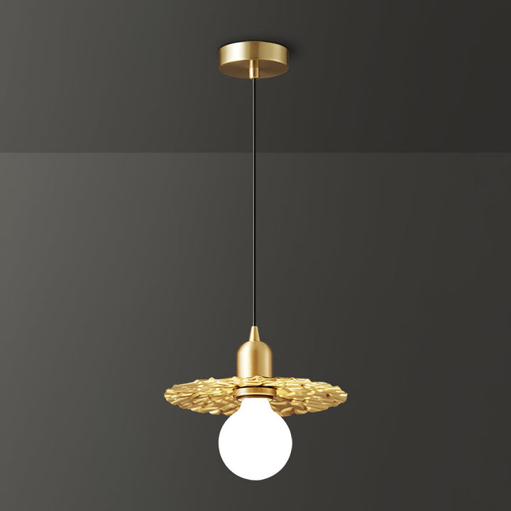 Rozeta Suspension en Laiton Plissé Moderne - Neutralighting