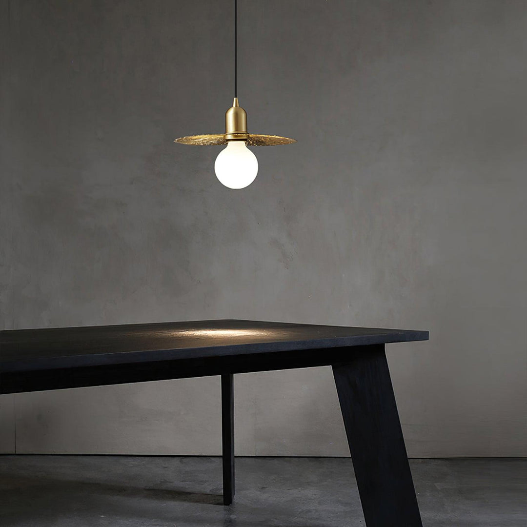 Rozeta Suspension en Laiton Plissé Moderne - Neutralighting