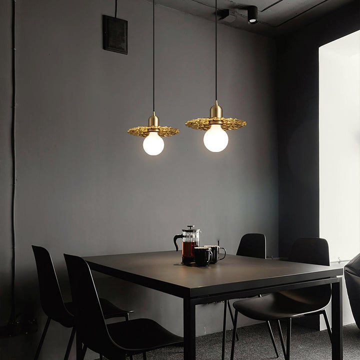 Rozeta Suspension en Laiton Plissé Moderne - Neutralighting