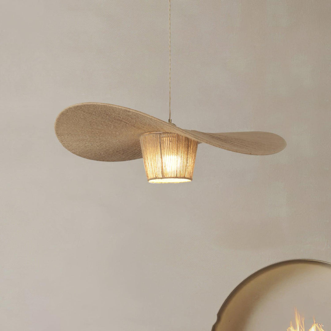 Rustique Chapeau Chanvre Suspension - Neutralighting
